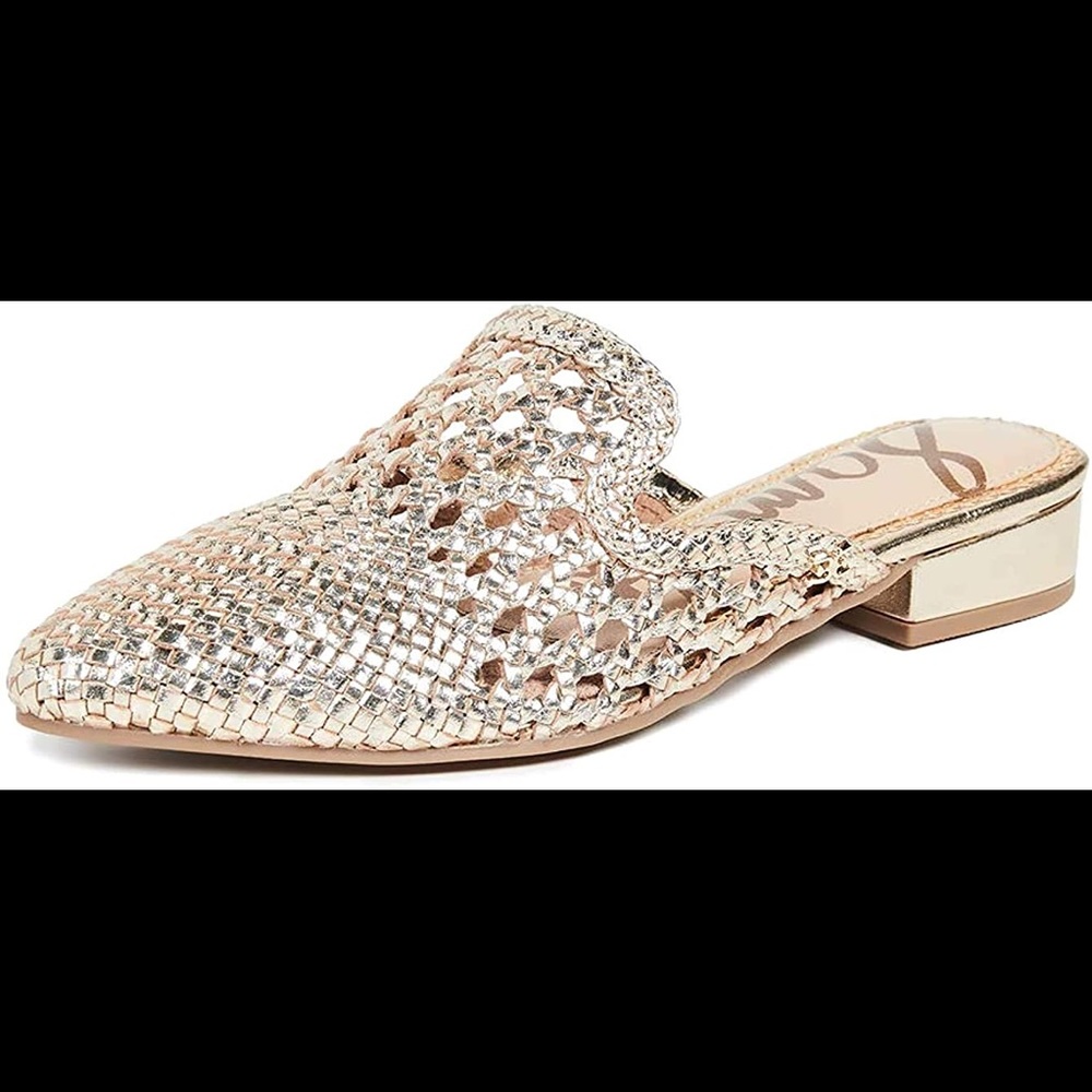 Sam Edelman Gold Clara Mule